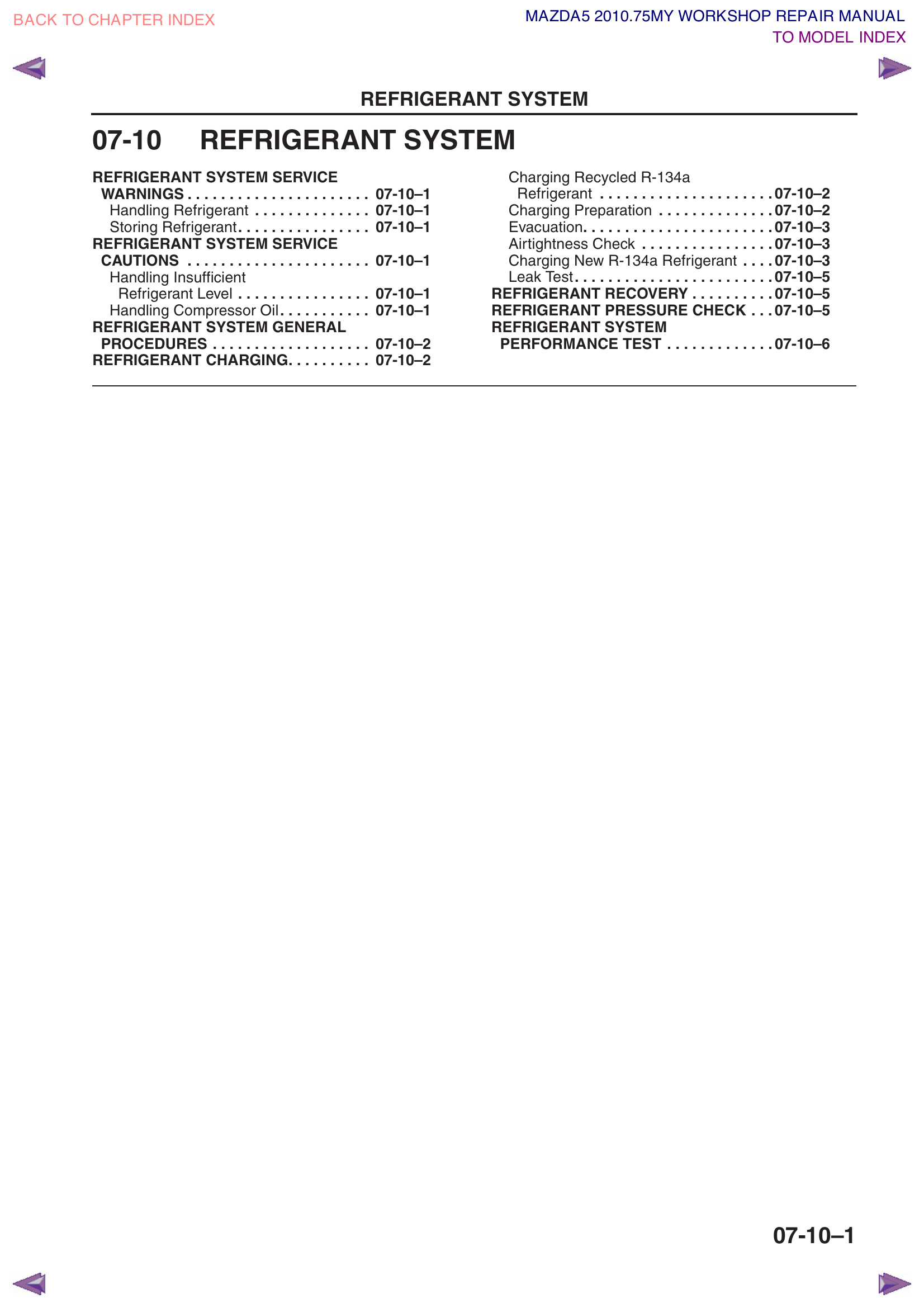 Refrigerant system overview